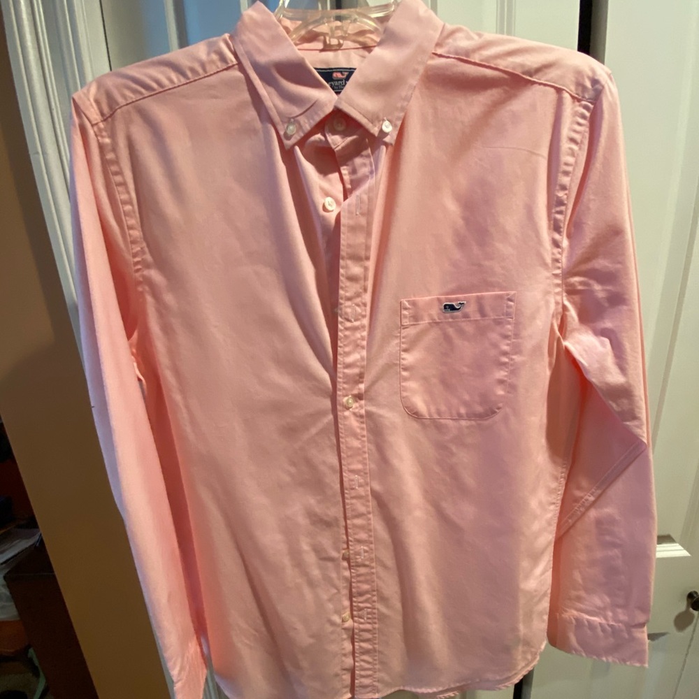 Vineyard Vines pink button down shirt